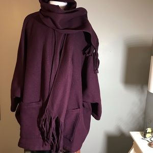 Purple cape but it has sleeves